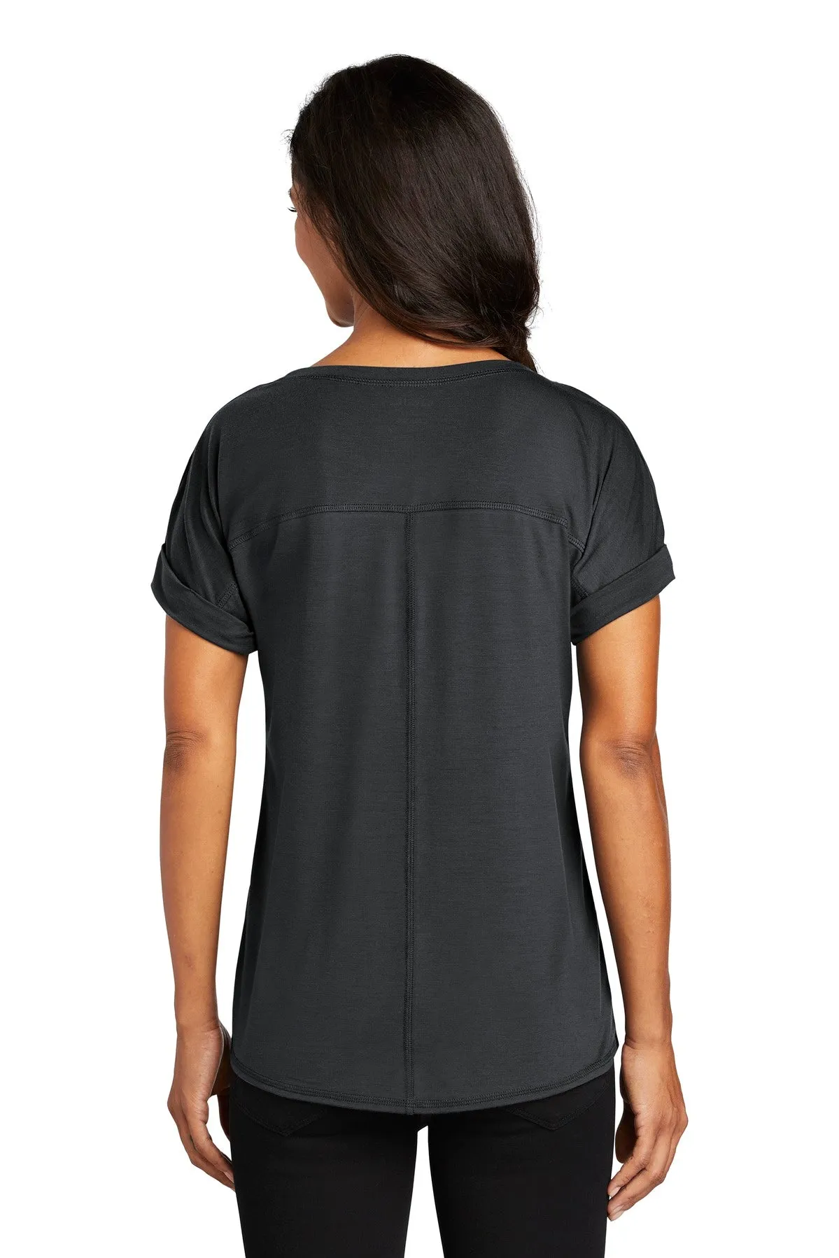 OGIO Ladies Luuma Cuffed Short Sleeve. LOG800