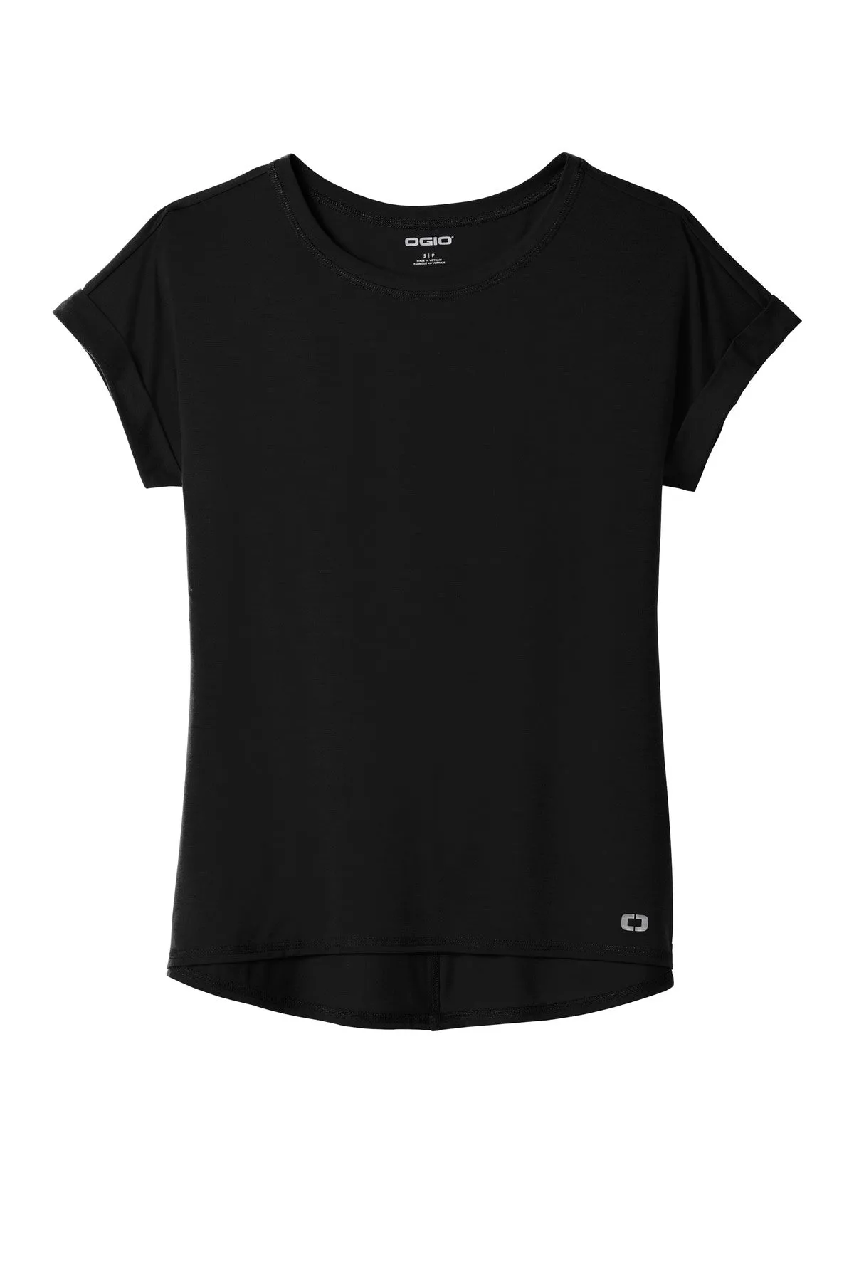 OGIO Ladies Luuma Cuffed Short Sleeve. LOG800