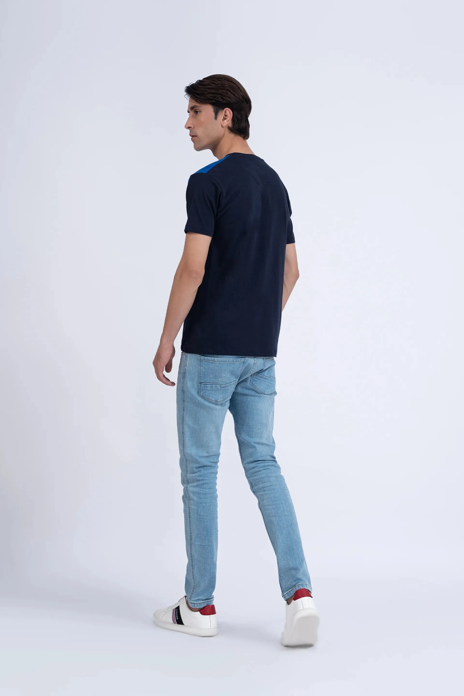 Paneled Relaxed Fit T-Shirt