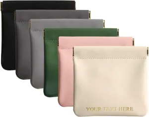 Personalized Initial Small Makeup Bag for Purse,Custom Name Mini Portable Cosmetic Bags for Women,Coin Purse Lipstick Accessories Organizer, Small Travel Kit Data Cable Storage Pouch