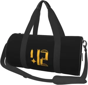 Pittsburgh Skyline 412 Convertible Garment Bag with Shoulder Strap, Carry on Garment Duffel Bag for Men Women - Rolling Foldable for Travel Luggage Bags (Black)