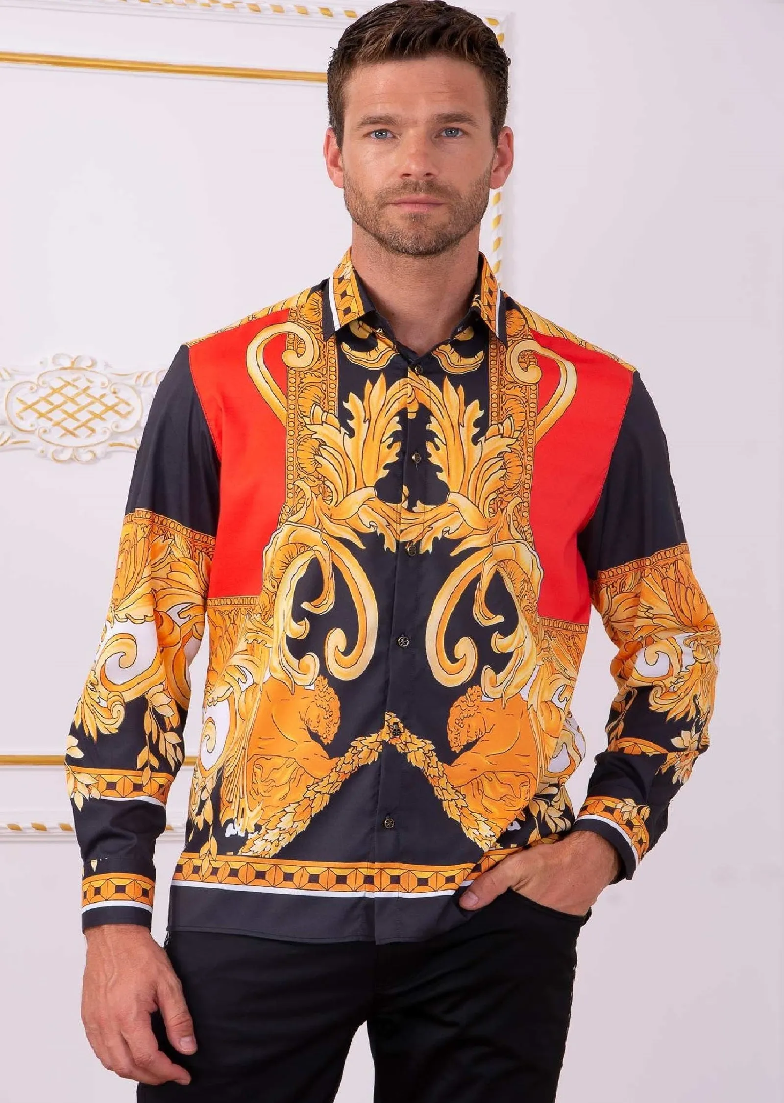 Red Crest Heritage Silky Shirt