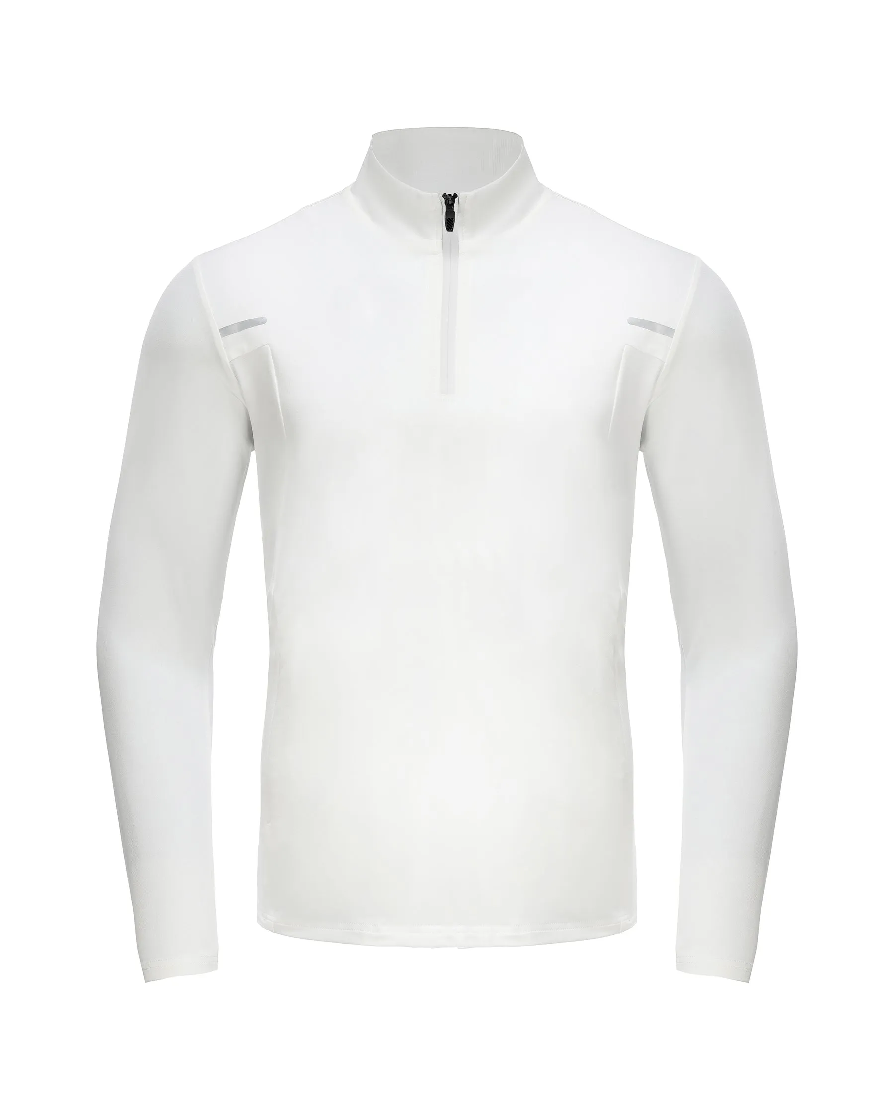 Reflective Performance Quarter-Zip Long Sleeve Shirts