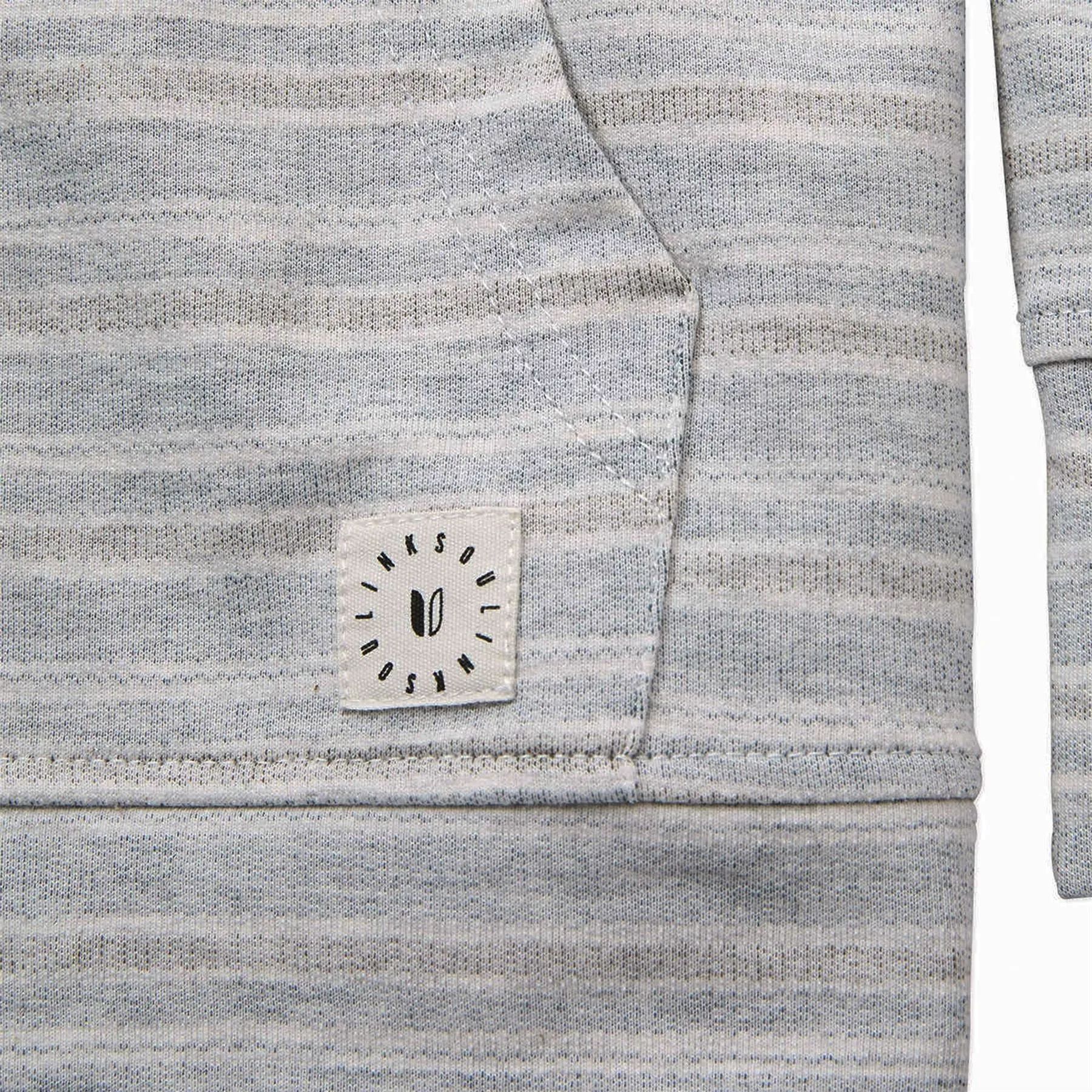 Reverse Stripe Hoodie Oat Heather - SS23