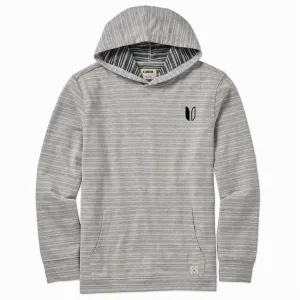 Reverse Stripe Hoodie Oat Heather - SS23