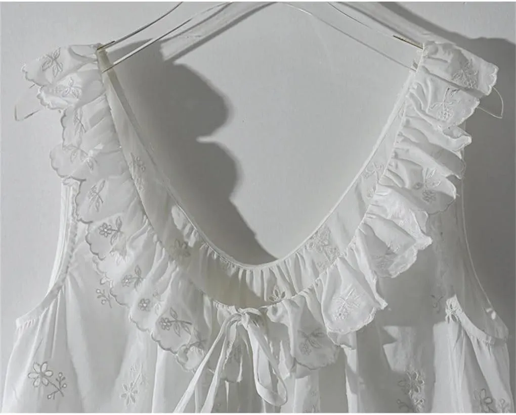 Rfmfkkg Lace Camisole Tank Real Silk Embroidery Vest For Women Lace Sleeveless Spaghetti Straps Blouse