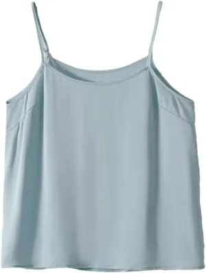 Rfmfkkg Women Silk Camisole Sleeveless V Neck Solid Spaghetti Straps Camis Tank Tops