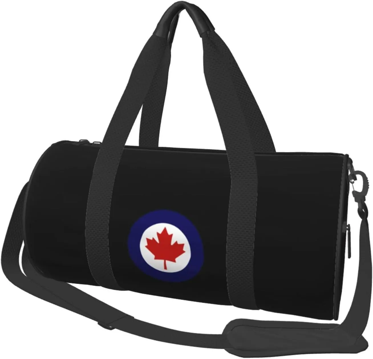 Royal Canadian Air Force Convertible Garment Bag with Shoulder Strap, Carry on Garment Duffel Bag for Men Women - Rolling Foldable for Travel Luggage Bags (Black)