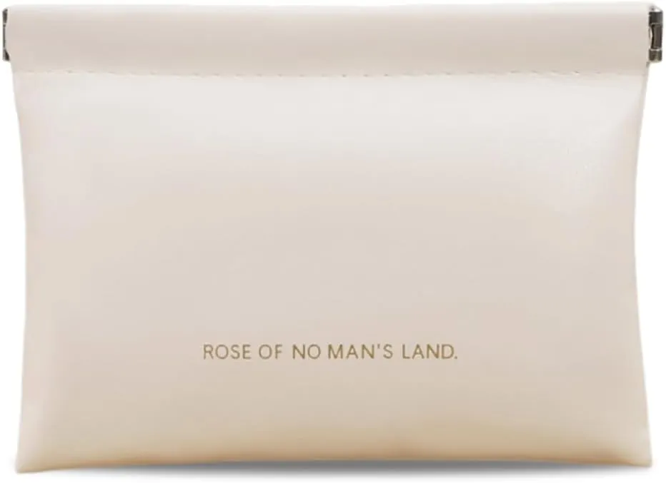 Small Purse Makeup Bag for Women with inner bag,Elastic Open Close Storage Bag Mini Travel Storage Bag,Waterproof Organizer Pouch for Lipstick Cosmetics Headphones Jewelry (White)