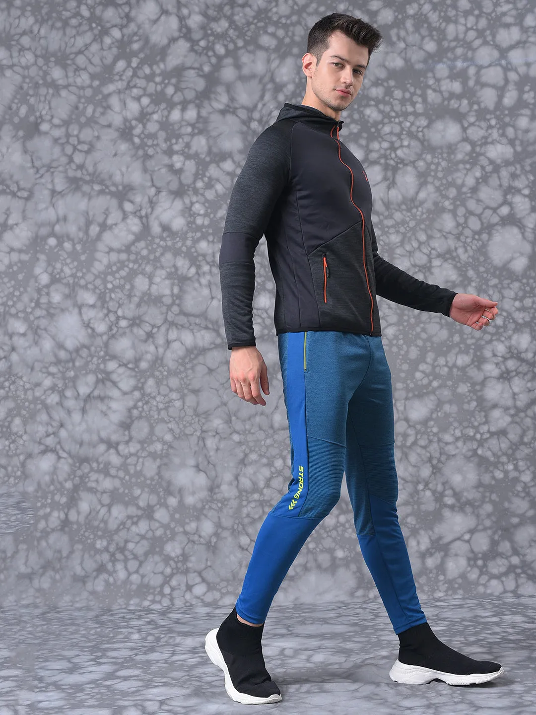 Solid Stylish Casual & Sports Hooded Tracksuit