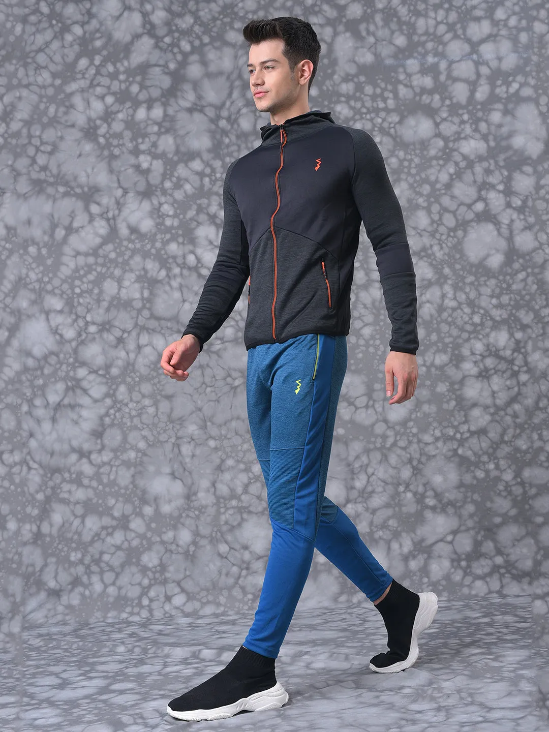 Solid Stylish Casual & Sports Hooded Tracksuit
