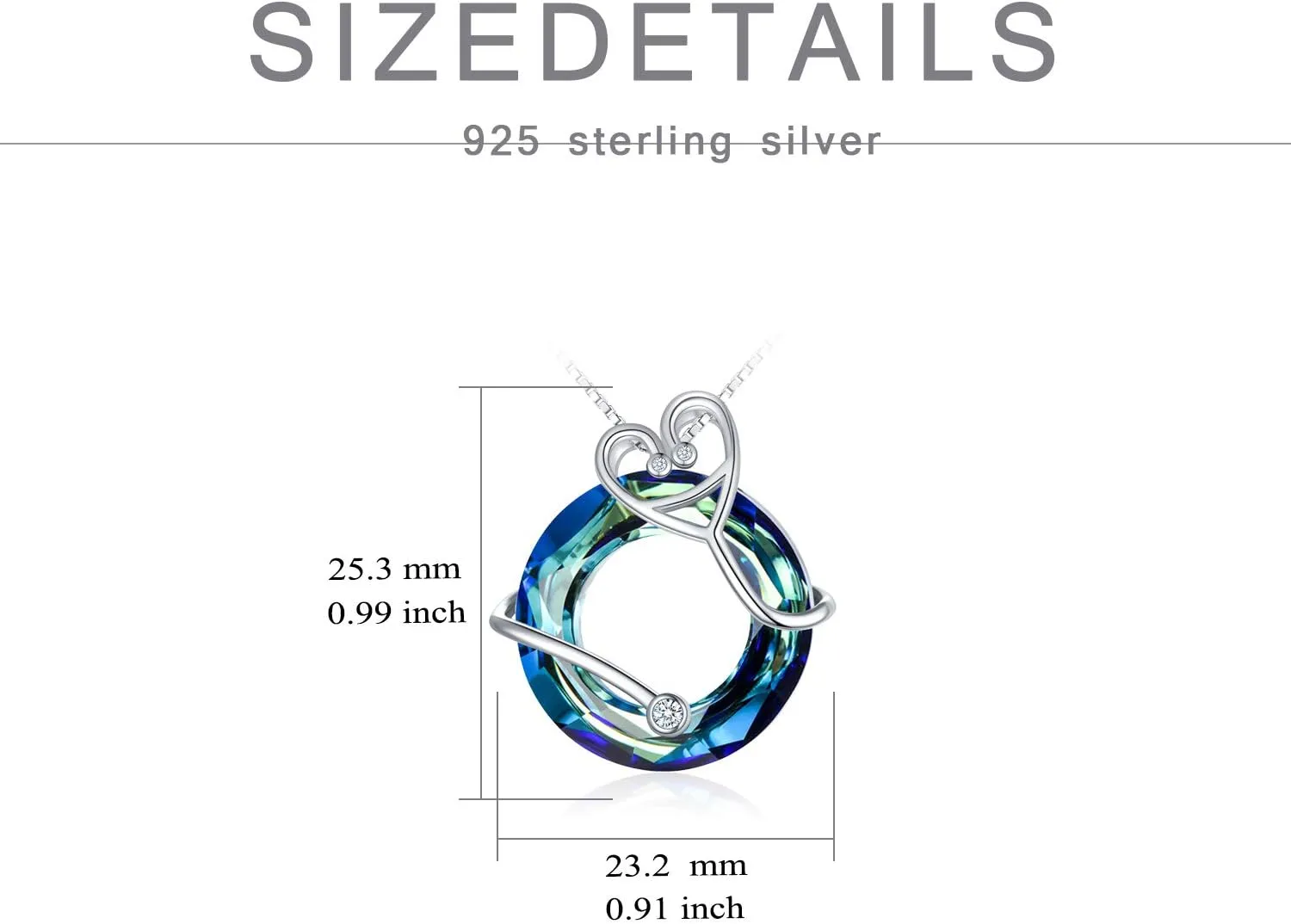 TOUPOP Gifts for Nurse 925 Sterling Silver Nurse Necklace Doctor Nursing Themed Pendant with Crystal RN Medical Caduceus Jewelry Nurse Gifts for Women Student Mom Birthday Graduation