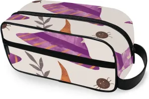 Travel Toiletry Bag Makeup Bag Witch Hat Watercolor Packing Organizers with Hanging Hook Portable Water Resistant Small Travel Bag for Toiletries, Jewelry, Travel Essentials