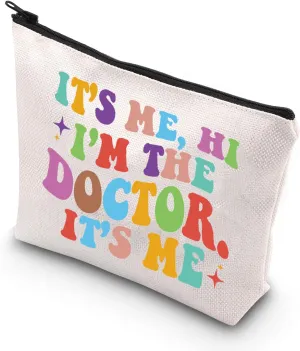 TSOTMO Doctor Makeup Bag Dentist Doctor Gift Its Me,Hi Im The Doctor Its Me Gift For Female Doctor (DOCTOR)
