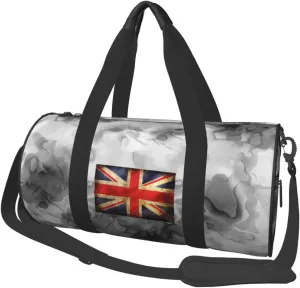 Union Jack Convertible Garment Bag with Shoulder Strap, Carry on Garment Duffel Bag for Men Women - Rolling Foldable for Travel Luggage Bags (Black)