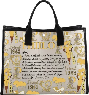 VAMSII Greek Sorority Gift for Women 1943 Sisterhood Makeup Bag Women Member Gift Sorority Sister Gift (USSorority1943Tote)