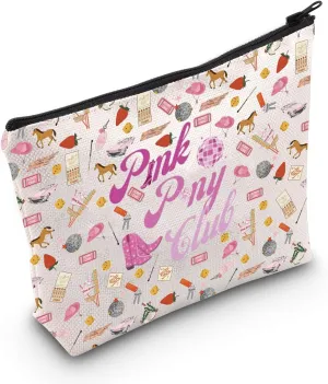 WCGXKO Music Lover Gift Pink Makeup Bag Singer Fans Gift Sony Lyrics Music Concert Travel Cosmetic Pouch (Pink Bag)