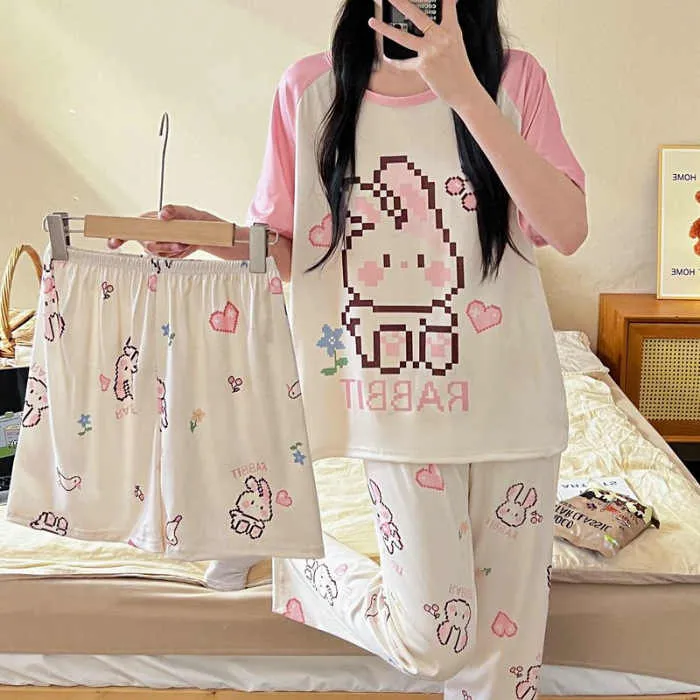 Wholesale Cheap Nightgowns 3 Pieces Loungewear Ladies Pajama Set Calidad Pajamas Women's 3 in 1 Sleepwearبيع بالجملة أثواب النوم الرخيصة ثلاث قطع ملابس الاسترخاء مجموعة بيجامة السيدات بيجامة كاليداد منامة نسائية 3 في 1 ملابس نوم