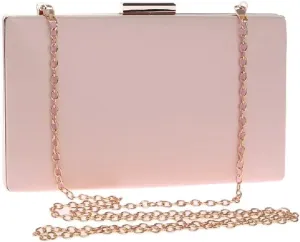 Women PU Clutch Mixed Color Leather Metal Evening Bags Party Wedding Bridal Handbags