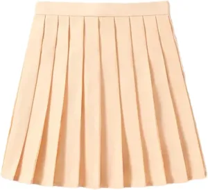 Women's Summer High Waist Pleated Skirt  Plaid School Uniform Student Skirt Lightweight Golf Skirt