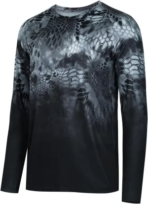 YIBIMOTTO Men's Sun Protection Fishing Tee for Men Printed Long Sleeve Shirt Quick Dry Sweatshirts Lightweight